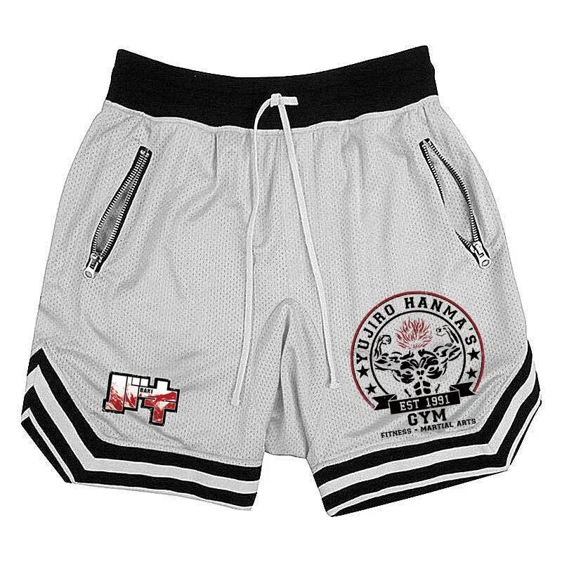 Hanma Baki Fitness Shorts – Transpirables y Ligeros