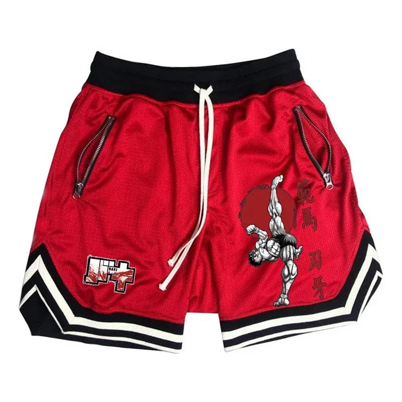Hanma Baki Fitness Shorts – Transpirables y Ligeros
