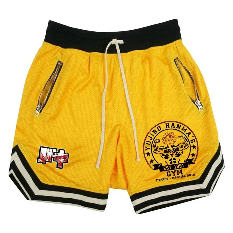 Hanma Baki Fitness Shorts – Transpirables y Ligeros