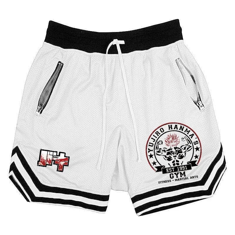 Hanma Baki Fitness Shorts – Transpirables y Ligeros